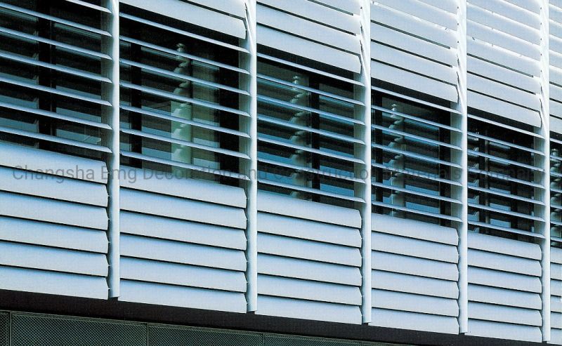 Aluminum Shutters Sun Louver Blades Shades Extruded Louver Shutters