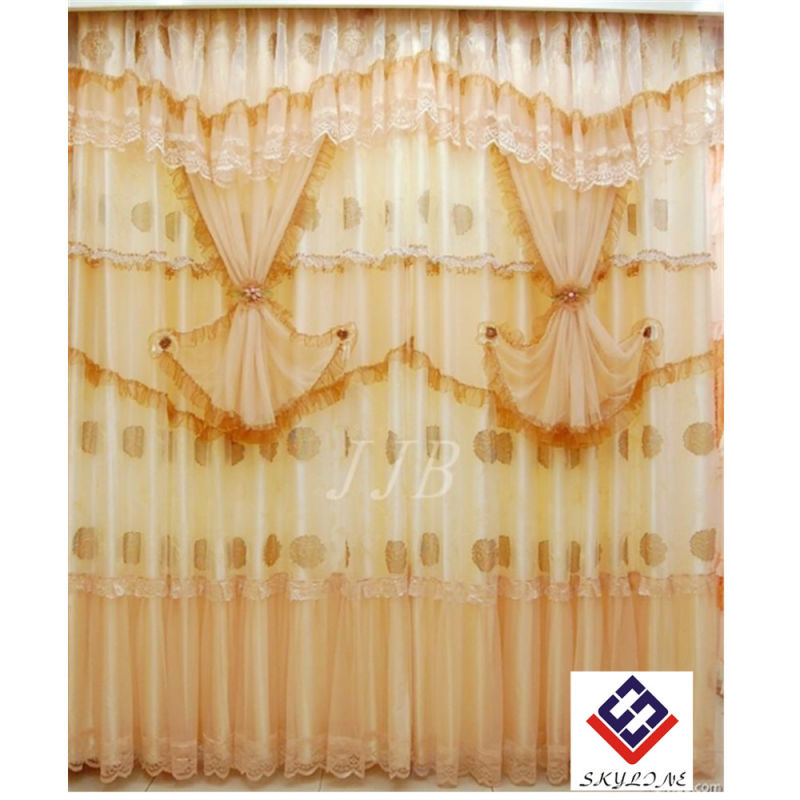 Romantic Curtain Fabric Lace Curtains for The Living Room
