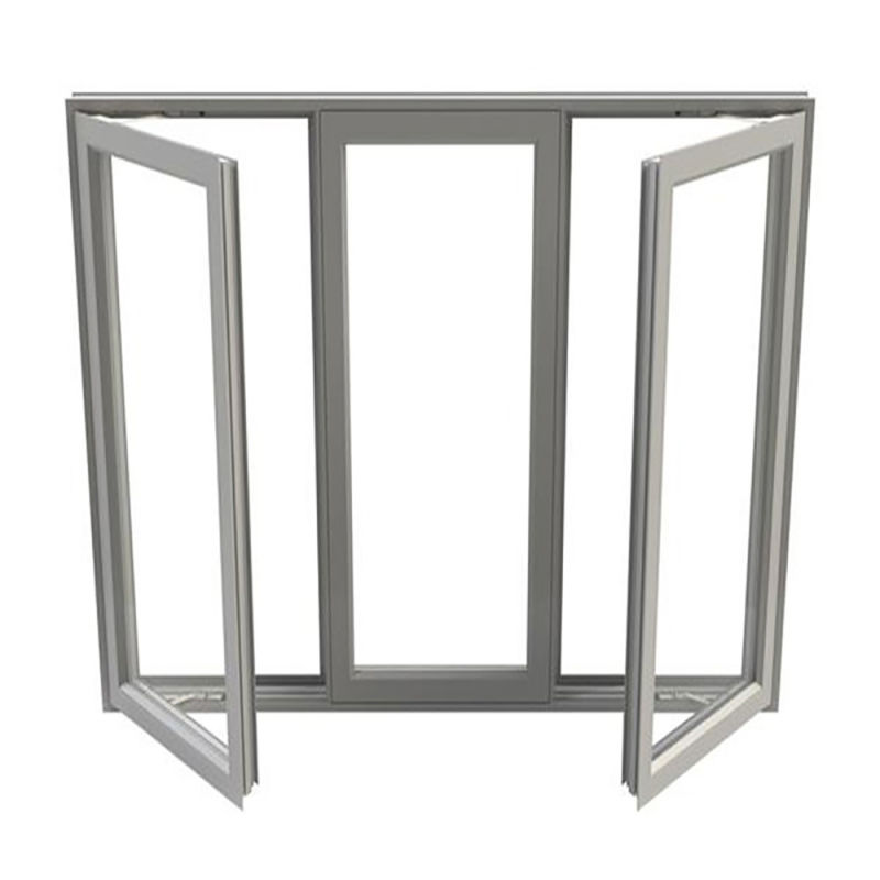 Aluminum Double Glazed Windows Hurricane Impact Windows Casement Windows