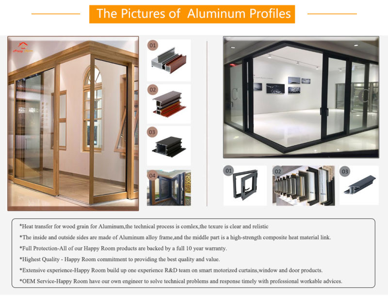Aluminum/Aluminium Stylish Quality Wooden Grain Window Sliding Window Casement Window