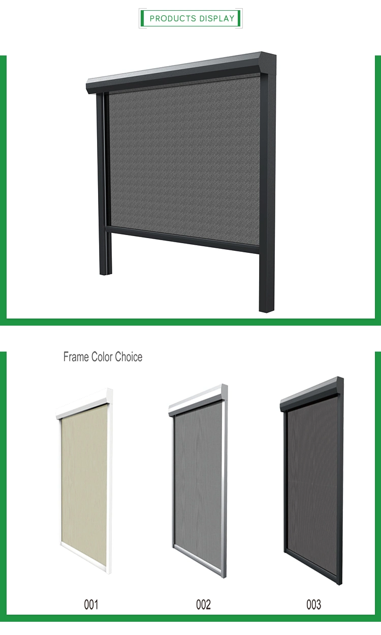 Motorized Outdoor Roller Blinds Zip Screen Blinds Roller Shades Zip Track Outdoor Blinds