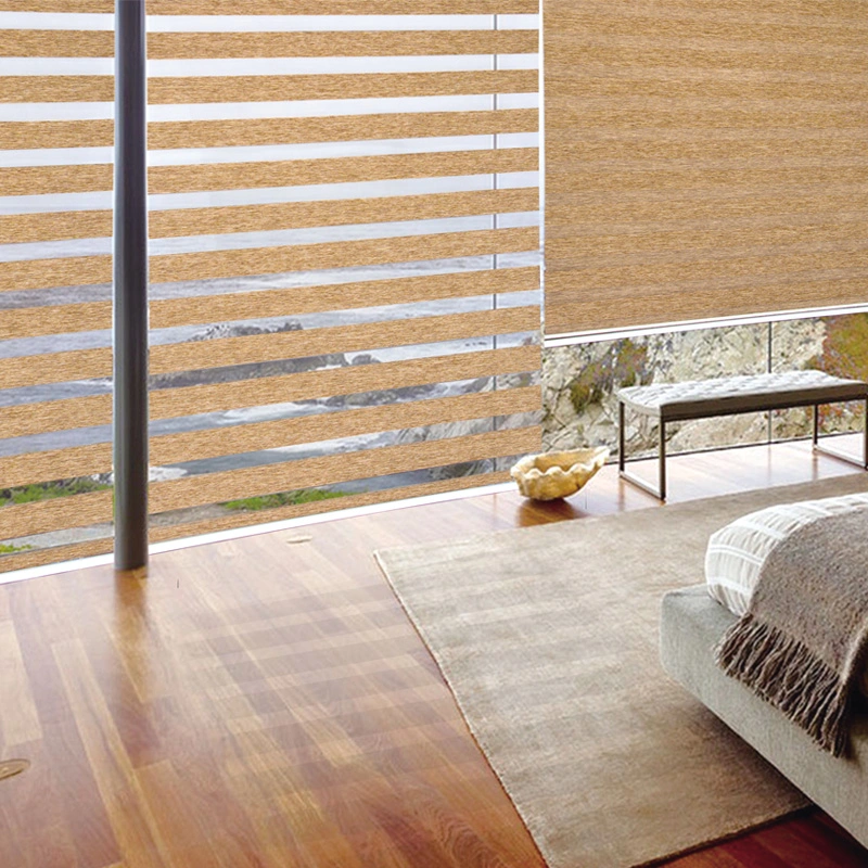 Semi-Blackout Zebra Roller Blinds with Manual or Electric Operation