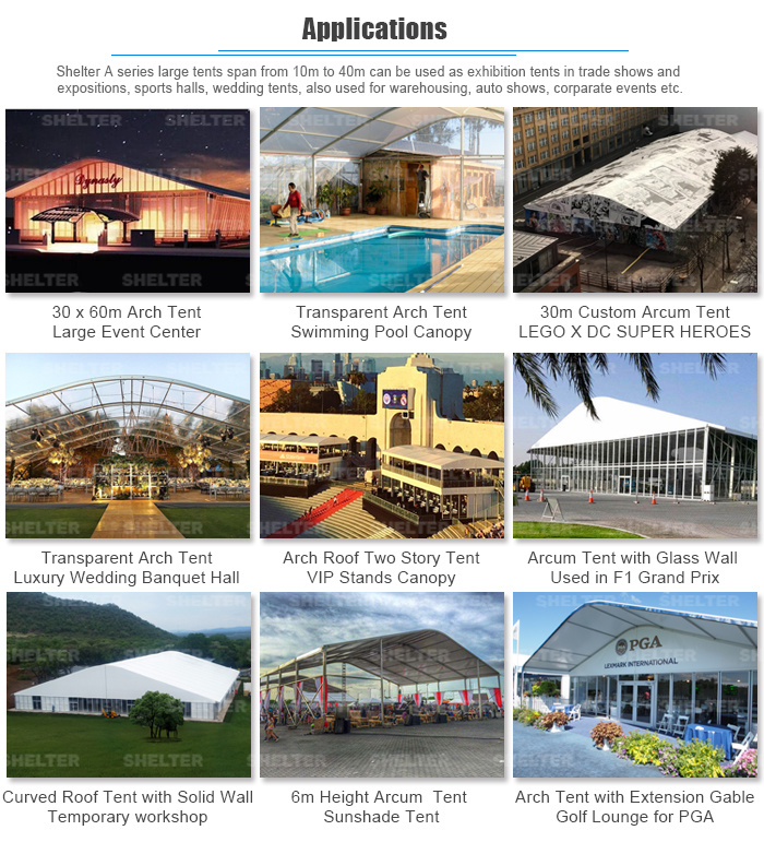 Large Outdoor Transparent Corporate Events Marquee Tents for Conference