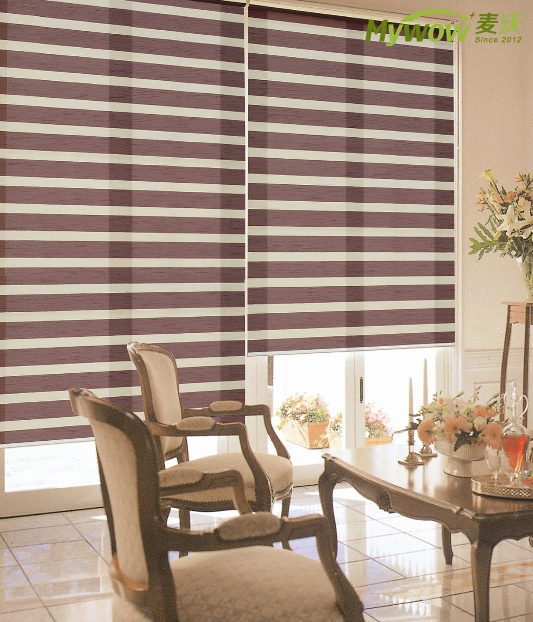 Polyester Fabric Roller Shades Window Blinds Black Plain Customized Chain Roller Blinds