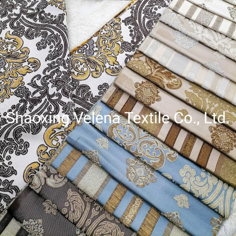 100%Polyester Belgiki Jacquard Upholstery Home Textile Fabric Curtains Textile Sofa Fabric