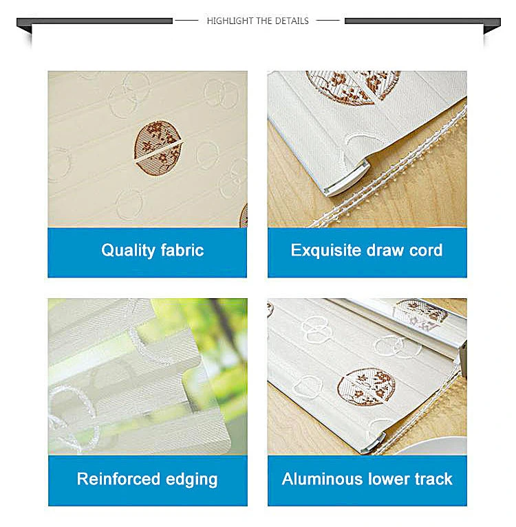 Sunlight Protection Printing Soft Fabric Roller Blinds Shade