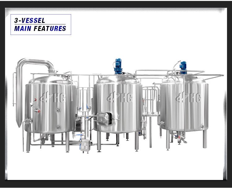 Turnkey Project 500L Stainless Steel Turnkey Beer Brewing System Brewing Machine