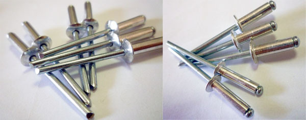Rivets for Remaches Ciego De Aluminio, 4X12 Aluminium Steel Blind Semi-Tubular Red Pop Rivets