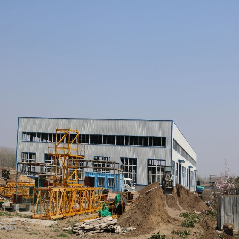 Prefabricated Steel Structure Workshop Shed with Rolling Door