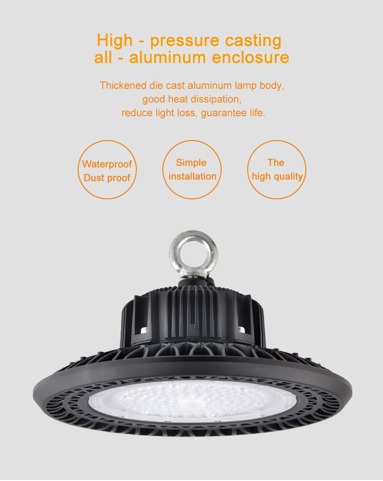 Dimming with Motion Sensor 80-240W UFO LED High Bay Light