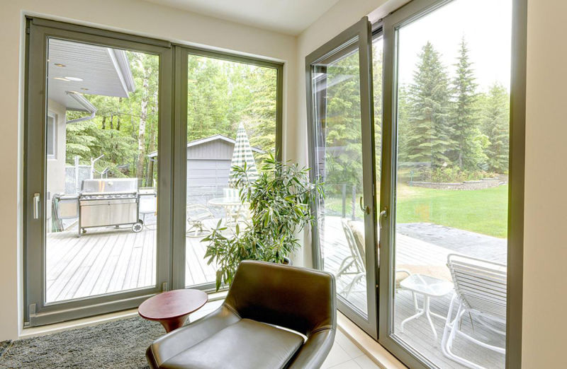 Black Aluminum Windows Double Tempered Glass Casement Windows for Residential House
