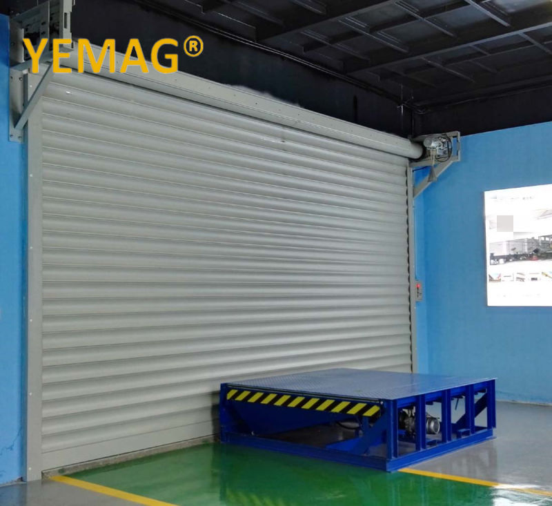Overhead Exterior & Interior Metal Aluminum Alloy Rolling up Shutter with Remote Control for Industrial Use