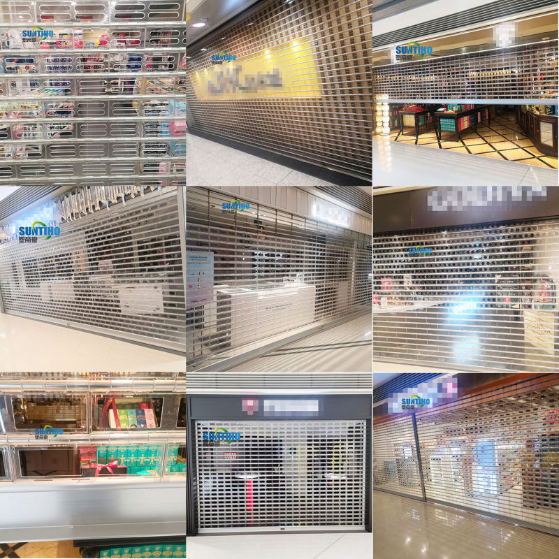 Custom Size Electric Polycarbonate Slat Roll up Shutters for Shopping Mall