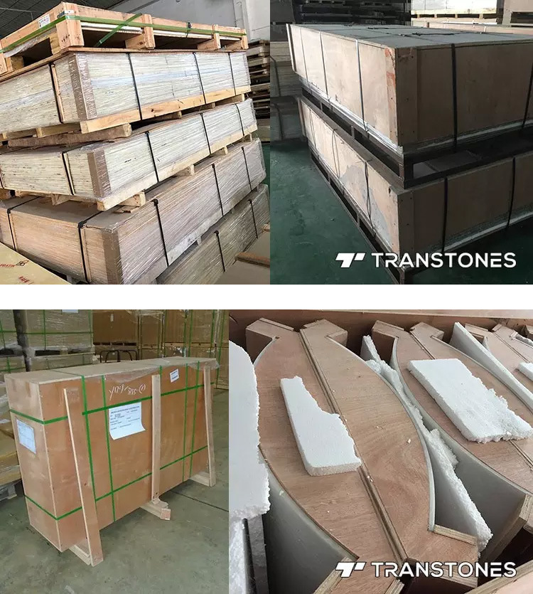 Wholesale Artificial Resin Translucent Onyx Countertops