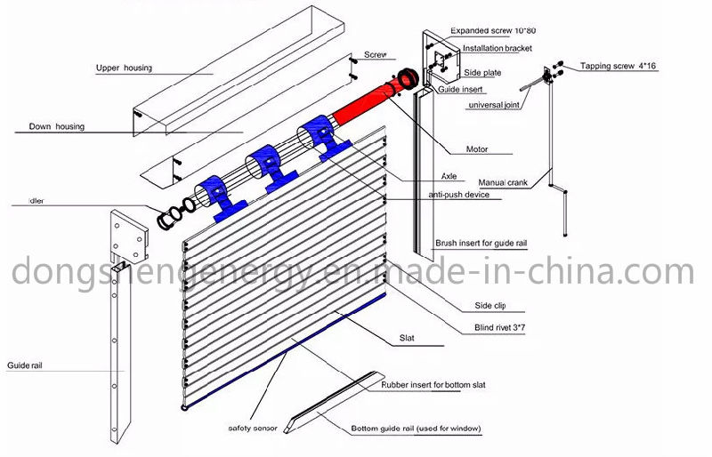 Sun Shade Foam Filled Roller Shutter Window