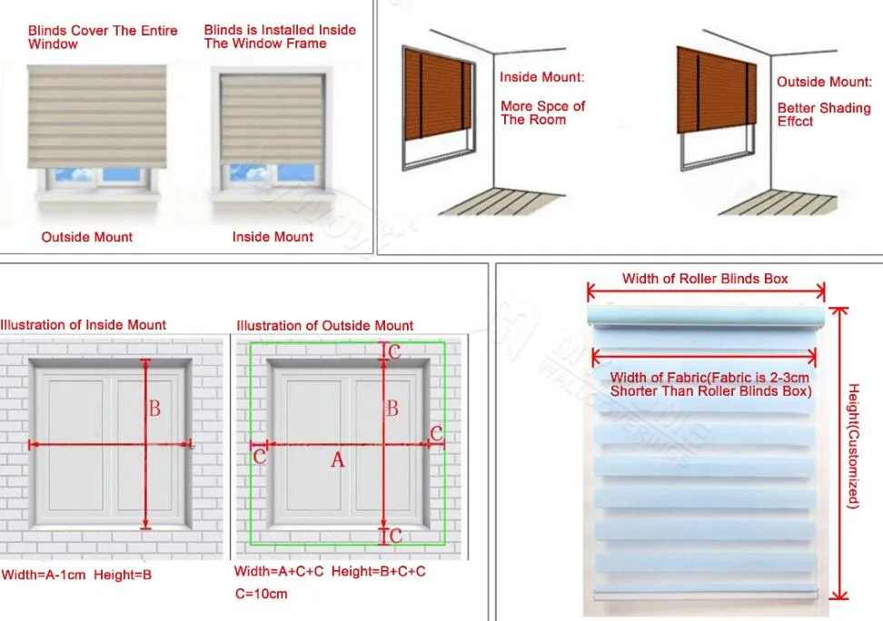 Home Hotel Building Mansion Block Window Rolling Blinds