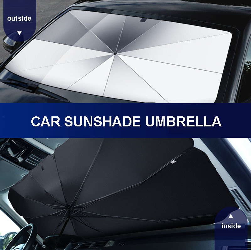 Car Shade Umbrella New Portable Folding Sunscreen Heat Insulation Car Sunshade Umbrella