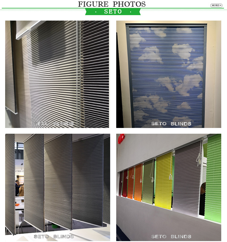 Blackout Pleated Shades Fabric Roller Blind Accessories