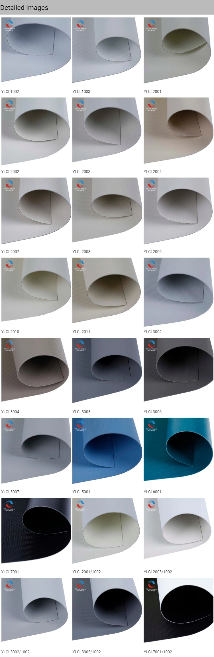 Normal Fiberglass PVC Roller Blinds Material Sunscreen Block_out Blind