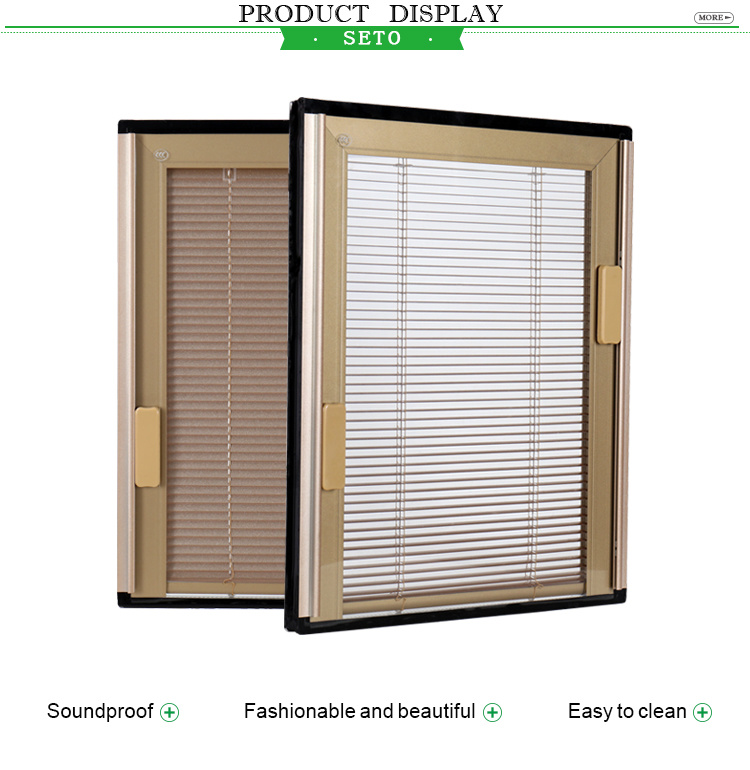 Hollow Shutter Glass for Doors and Windows Insulated Blind Shutter Glass Windows with Internal Blinds
