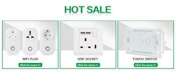 High Quality PC Material Double USB Socket with Double Outlet