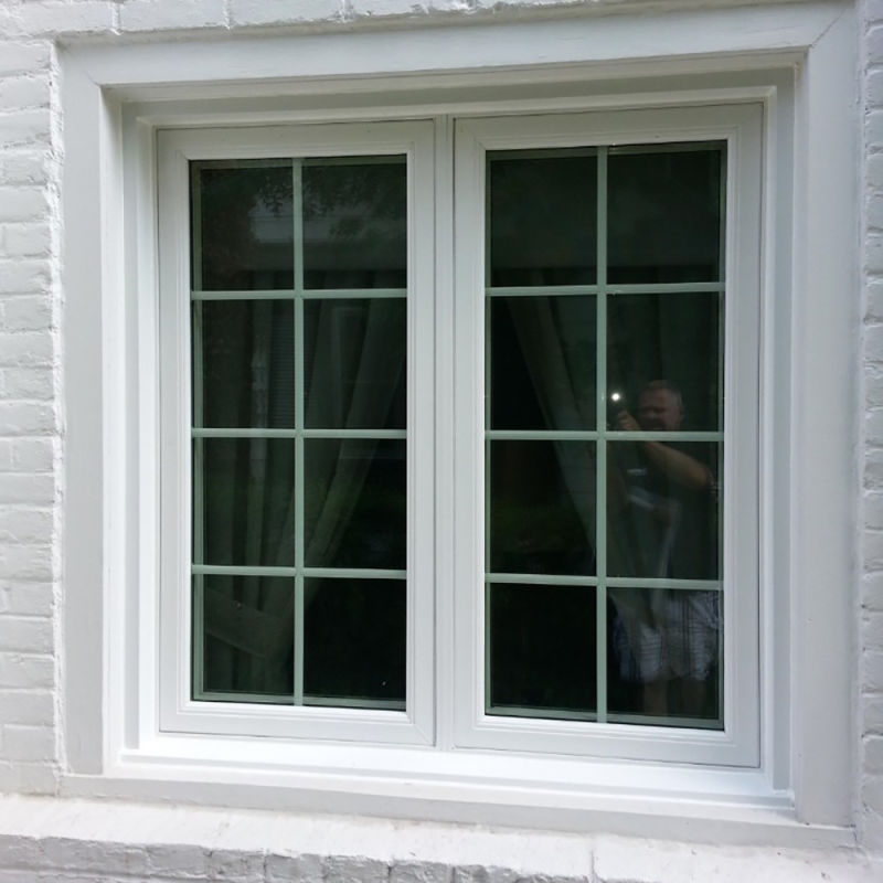 Aluminum Double Glazed Windows Hurricane Impact Windows Casement Windows