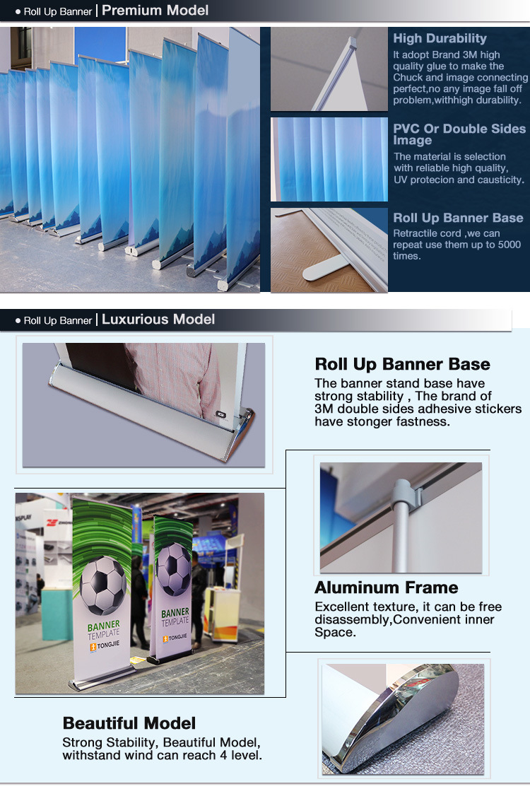 Aluminum Display Rack Roll up Banner Stand