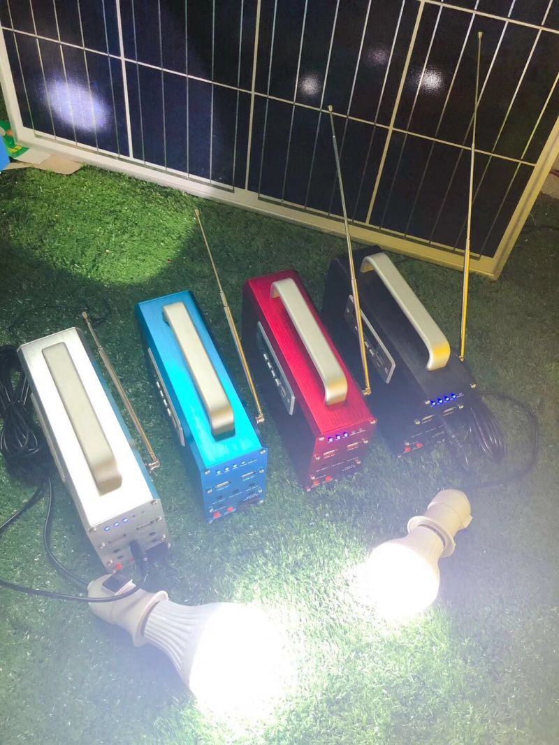 Mini Lighting Household Portable Solar Power Packs DC 12V Portable Solar System with 10W Solar Panels