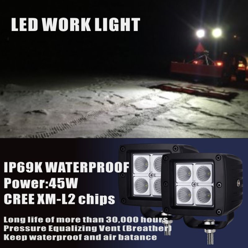 Trailer RV Spot Light LED Bar 10-60V and IP69k Waterproof