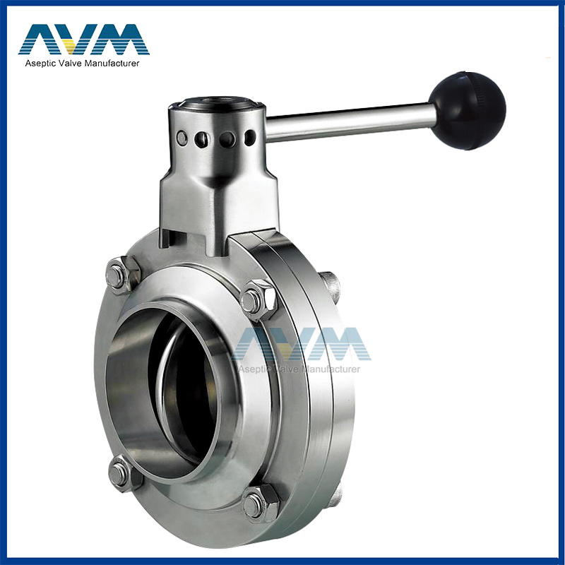 AISI304 AISI316L Hygienic Stainless Steel Electirc Butterfly Valve for Dry Material