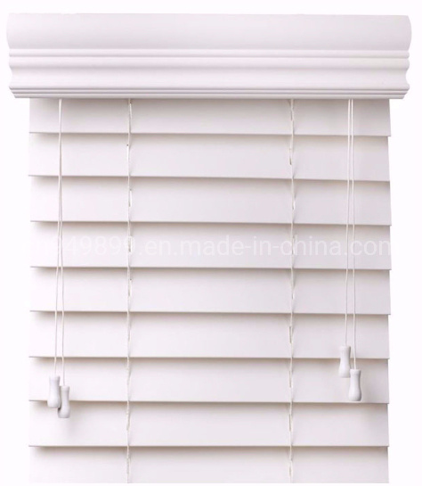 Bedroom Window Blind 50mm Corded Faux Wood Window Blind