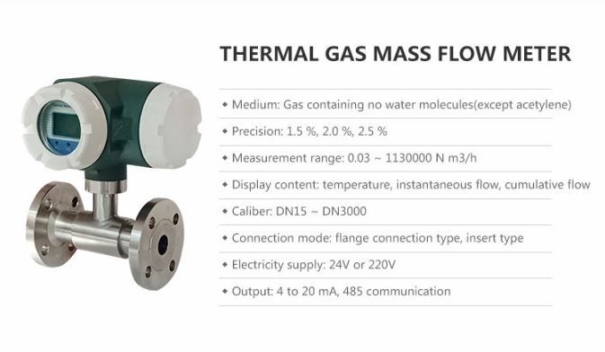 Insertion Type Thermal Mass Gas Flow Meter Pictures