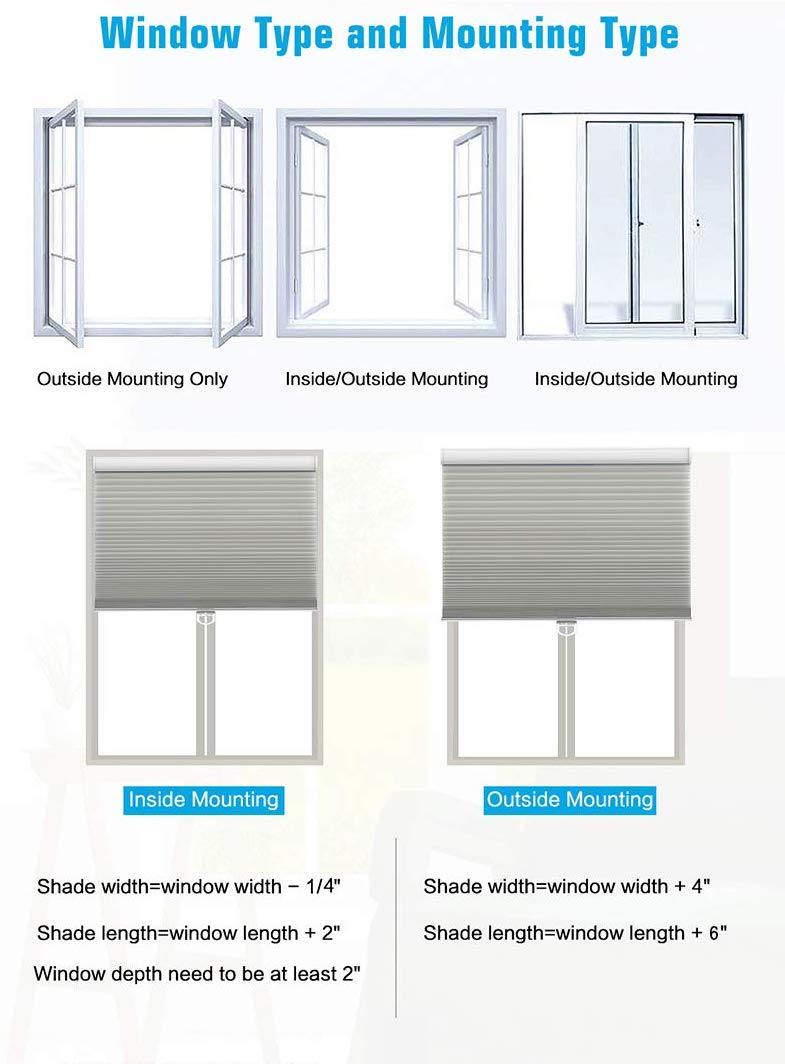 New Design Sunshade Customized Honeycomb Blinds Window Shutters