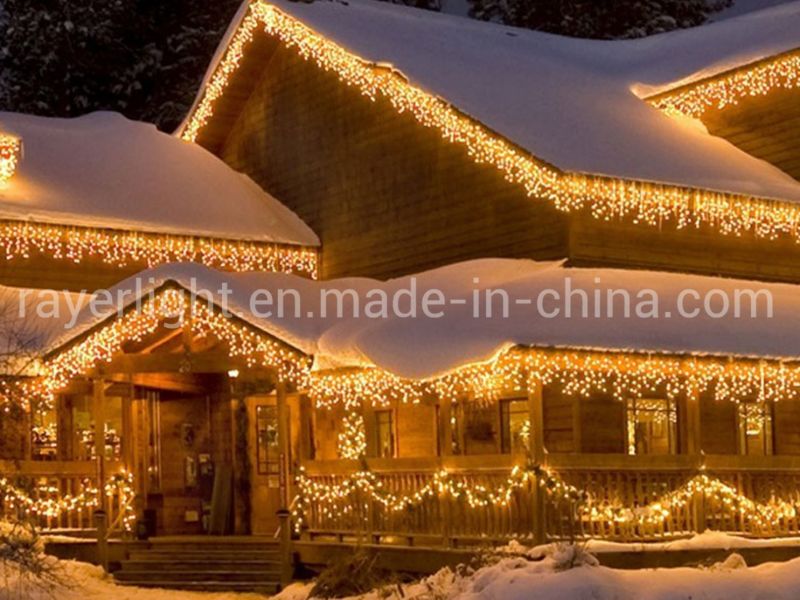 Curtains Light Outdoor Decoration LED Icicle Lights for Supermarket