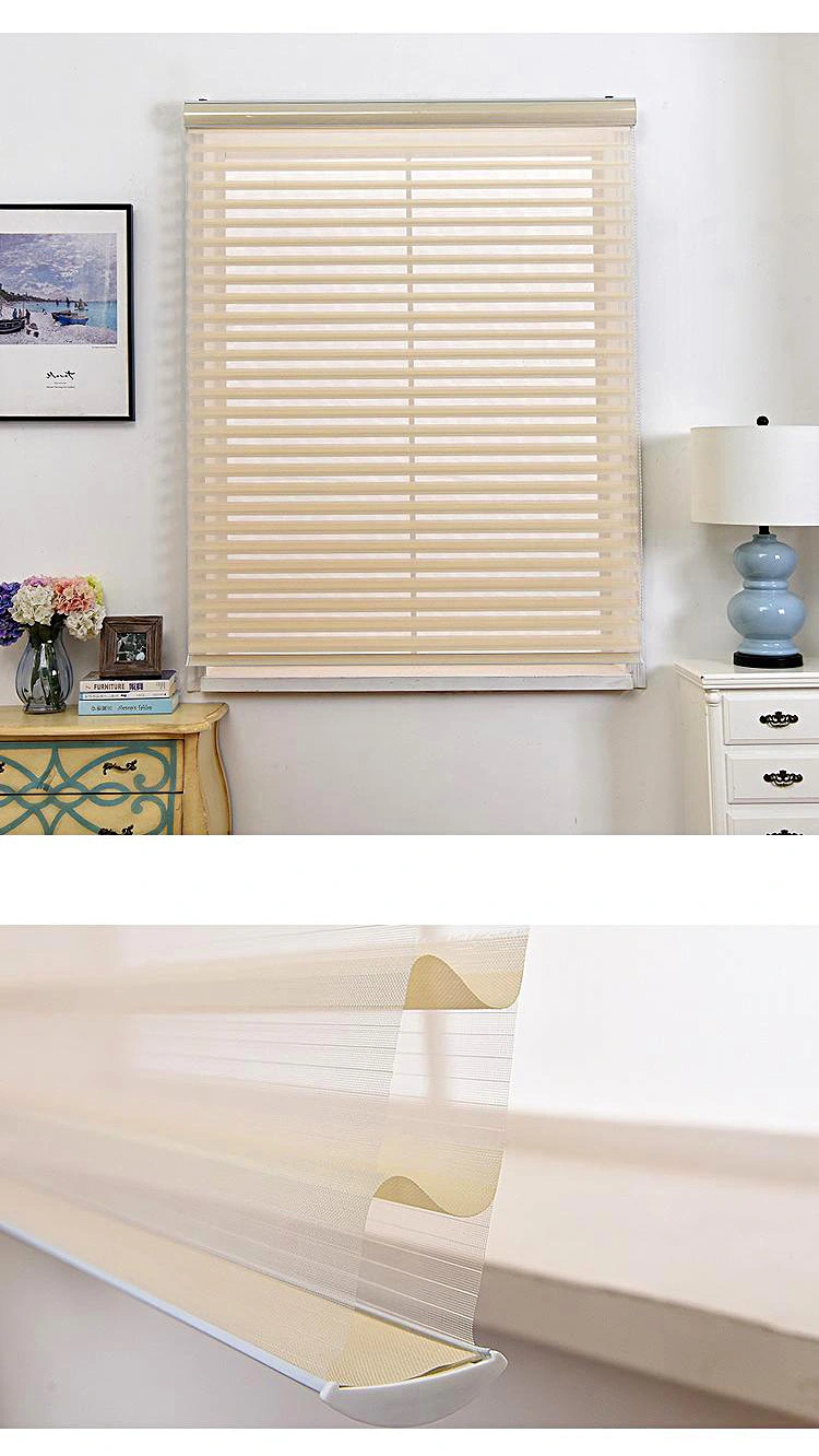 Custom Korea Style Soft Blackout Fabric Zebra Blinds for Office