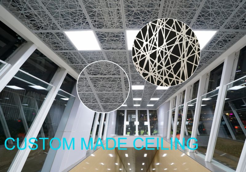 Hunter Douglas Aluminum Metal Acoustic Perforated Cladding False Ceiling Tiles