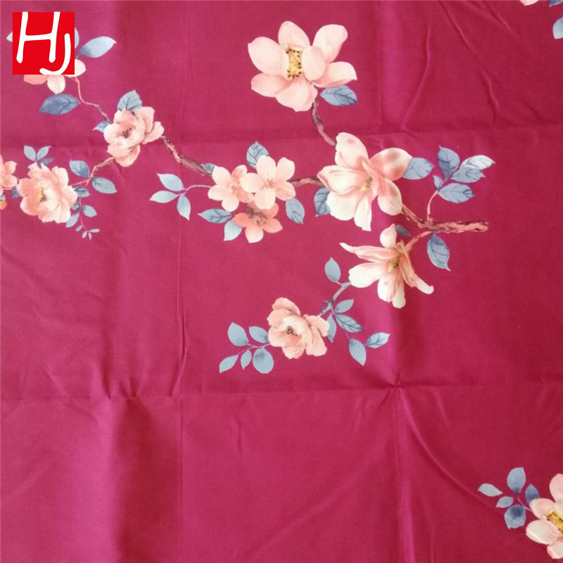 Wholesale Flower Brushed Microfiber Bedding Fabric Supplier Sets with Curtains