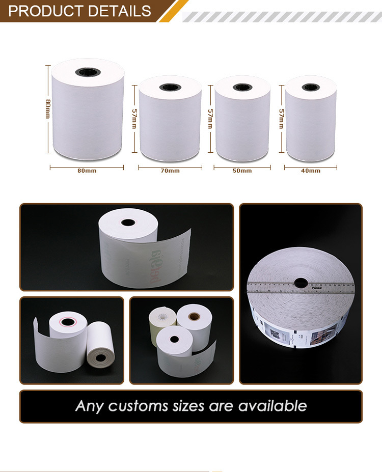 3 1/8X230 Thermal Paper Roll Blank Thermal Paper Manufacturer