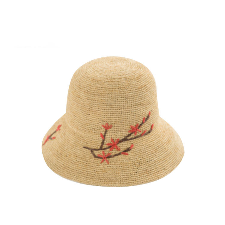Wholesale Sunscreen Roll Brim Straw Hat for Women