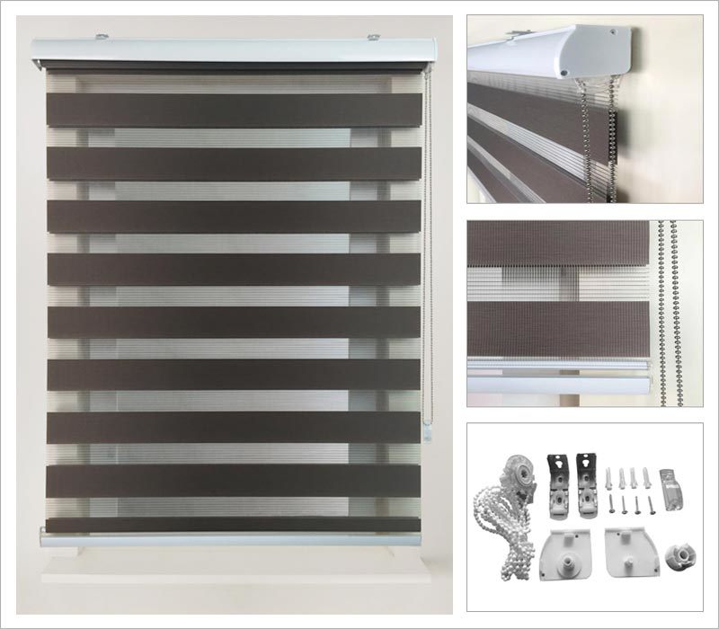 Manual Sunscreen Window Shade Zebra Blinds Roller Blinds