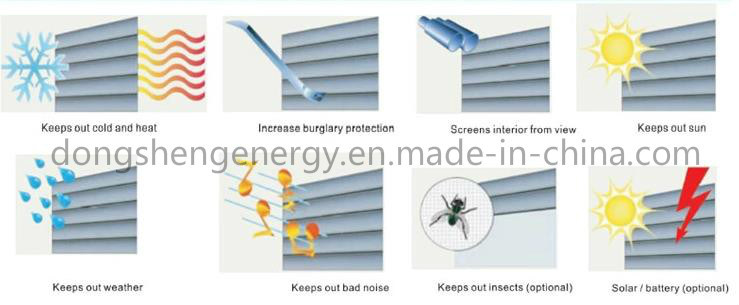 Sun Shade Foam Filled Roller Shutter Window