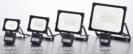 10W/20W/30W/50W LED Light/Floodlight for Outdoor with PIR Sensor and with CE/EMC/RoHS