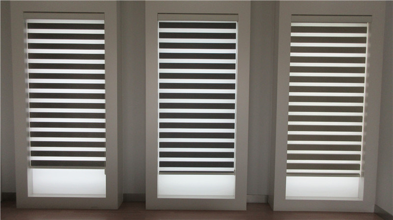 100% Blackout Jacquard Fabric Zebra Blinds for Home