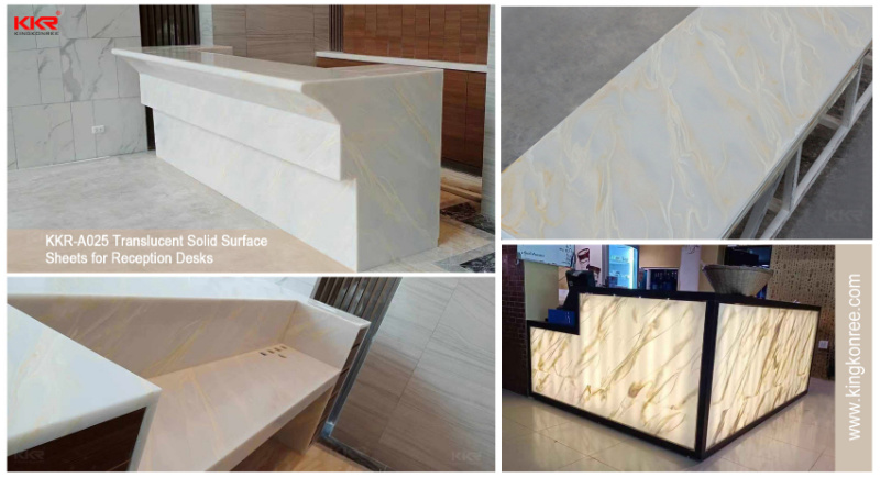Big Slab Solid Surface Material Translucent Stone