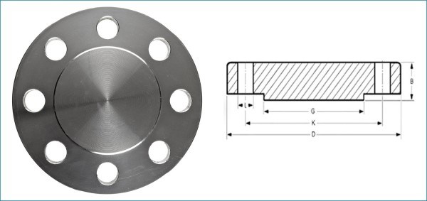 Blind Flange ANSI 150 Class RF Ss201 304 316L ASME B16.9 Forged Blind Stainless Steel Pipe Flange