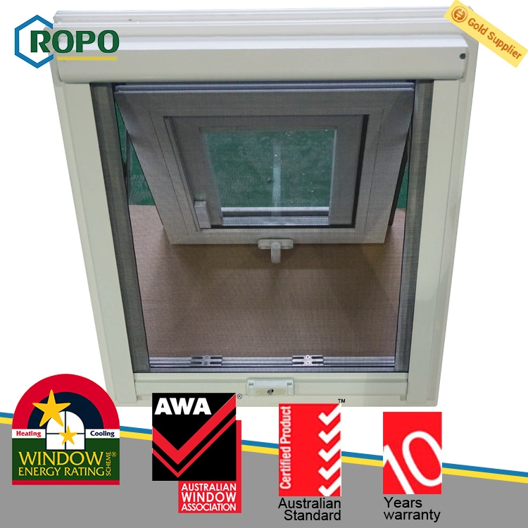 UPVC Double Glazed Awing Windows, PVC Blinds Windows