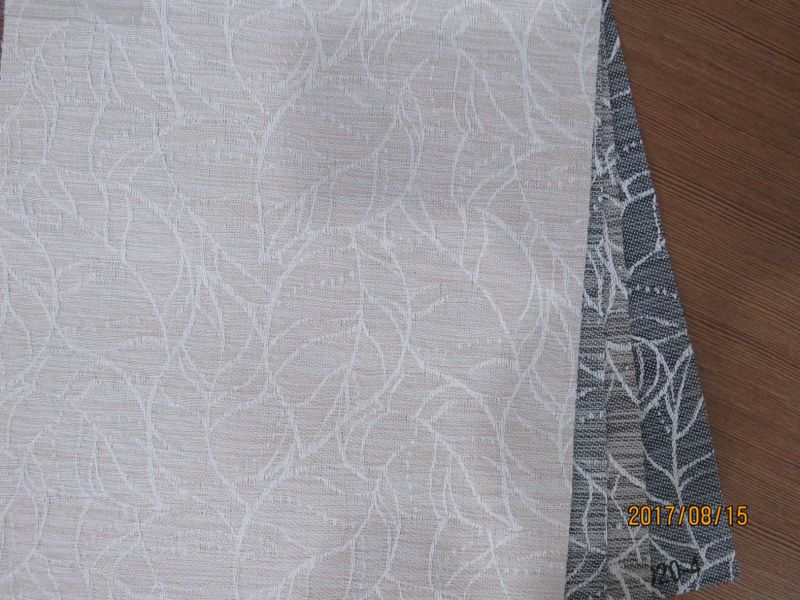 Solar Screen Fabric Material for Roller Shade, Jacquard Style Stripe Patten Waterproof Blackout Solar Screen Fabric