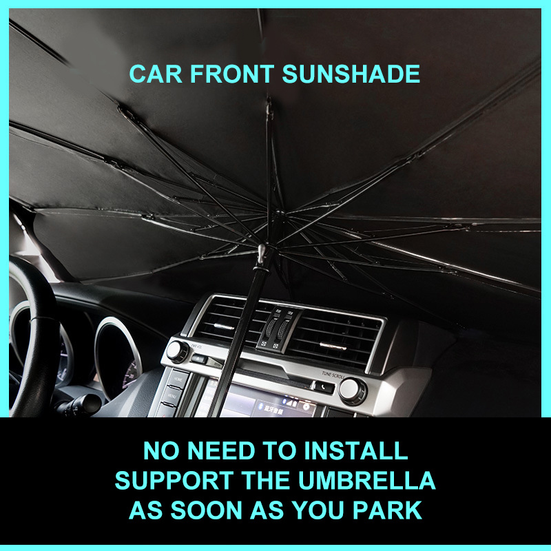 2020 Car Shade Umbrella New Portable Folding Sunshade Sunscreen Heat Insulation Car Umbrella