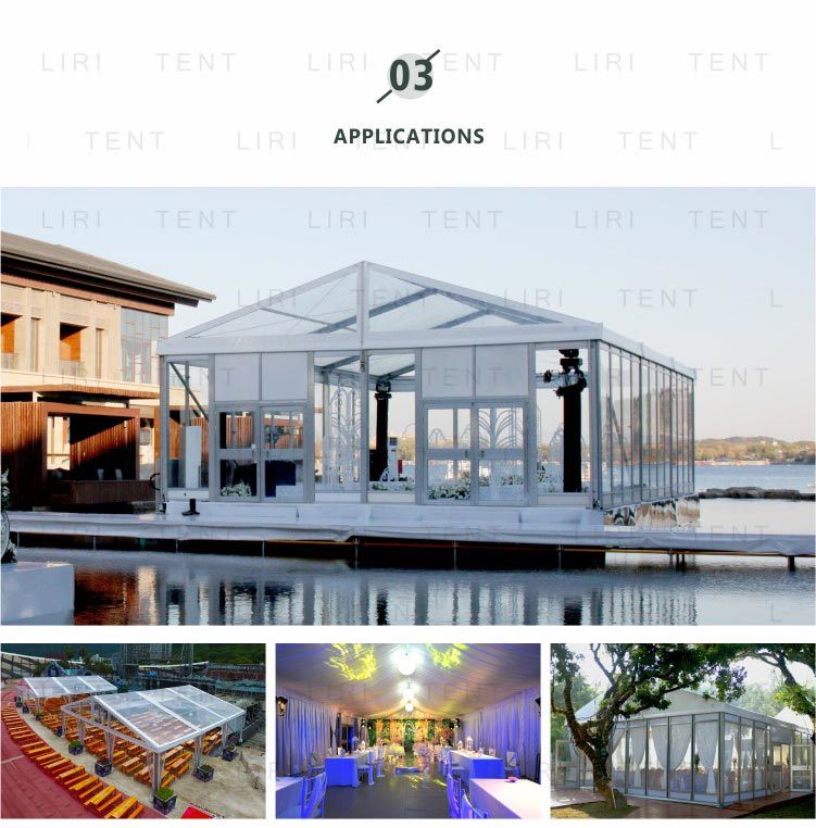 Outdoor Transparent Extendable PVC Marquee Party Tents for 2000 Guests