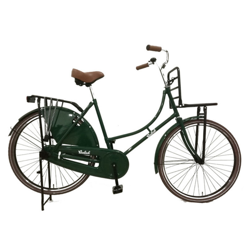 28inch Green Vintage Black Old Dutch Bikes